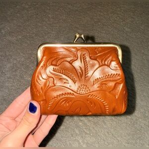 Patricia Nash Brown Leather Coin purse